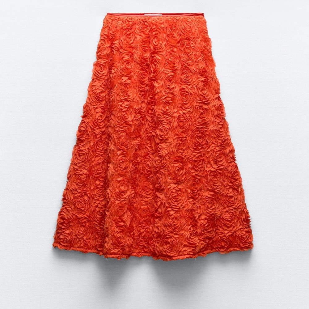 Zara long textured skirt - Picture 10 of 11